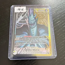 Bandai One Piece Card Game Gecko Moria OP14-080 Alt Art Leader Foil EN 5000 - Image 3