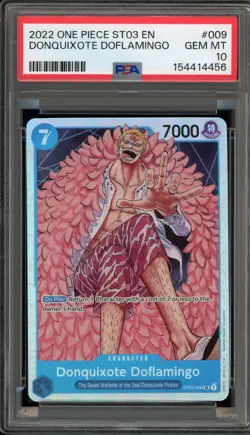 One Piece CCG Donquixote Doflamingo ST03-009 PSA 10 Gem Mint - Image 1