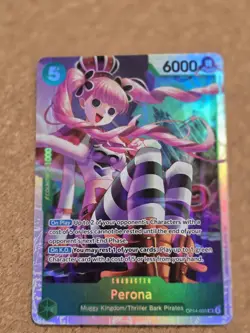 One Piece TCG Perona OP14-033 SR Super Rare THE AZURE SEA'S SEVEN ENGLISH - Image 1