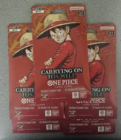 One Piece Carrying On His Will OP-13 English 5 Sleeved Blister Booster Packs - Image 1