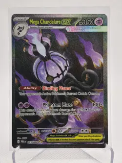 Mega Chandelure ex 115/084 SIR Pitch Black Pokemon TCG - Image 1
