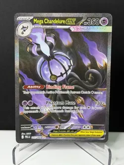 Pokemon TCG Mega Chandelure EX 115/084 Pitch Black - Image 1