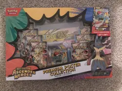 Pokemon TCG Ascended Heroes Premium Poster Collection Mega Lucario Sealed Box 1 - Image 1