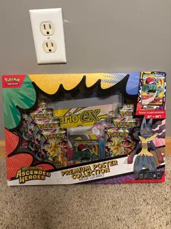 Pokemon TCG: Ascended Heroes Premium Poster Collection Mega Lucario Sealed Box - Image 1