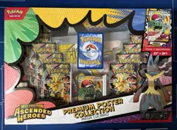 Pokemon TCG Ascended Heroes Premium Poster Collection Mega Lucario Sealed Box - Image 1