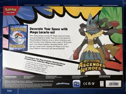 Pokemon TCG Ascended Heroes Premium Poster Collection Mega Lucario Sealed Box - Image 2