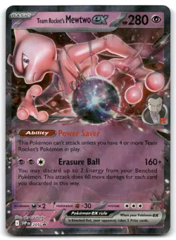 Team Rocket's Mewtwo ex 205 SV: Scarlet & Violet Promo Cards - Image 1