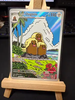 Pokemon TCG Alolan Dugtrio 208/191 – Illustration Rare – Surging Sparks – NM - Image 1
