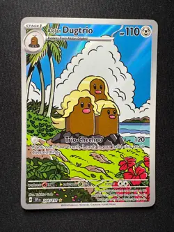 Pokemon TCG Alolan Dugtrio 208/191 – Illustration Rare – Surging Sparks – NM - Image 2