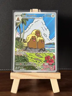 Pokemon TCG Alolan Dugtrio Illustration Card Surging Sparks 208/191 NM - Image 1