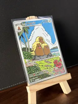 Pokemon TCG Alolan Dugtrio Illustration Card Surging Sparks 208/191 NM - Image 3