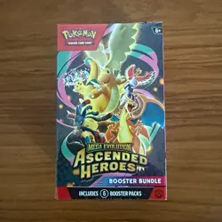 Pokemon TCG Mega Evolution—Ascended Heroes Booster Bundle Box 6 Packs 60 Cards - Image 1