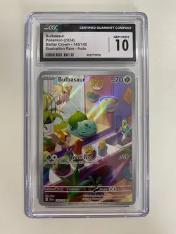 Bulbasaur 143/142 -Pokemon card - Stellar Crown - Holo CGC 10 - Image 1