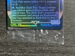 Sealed Zack Fair Magic the Gathering MTG Promo Card ERROR CRIMPED Sealed - Image 3