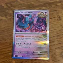 Pokemon Card Flutter Mane Temporal Forces Reverse Holo Rare 078/162 - Image 1
