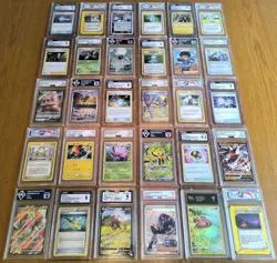 HUGE Lot 30 Graded Pokemon Cards CGC PSA HGC AGS KCG Modern & Vintage Collection - Image 1