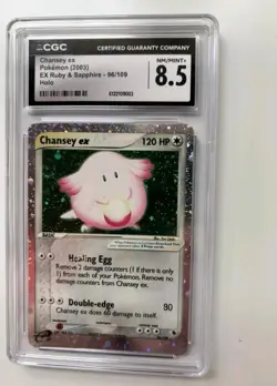 CGC 8.5 Chansey ex 2003 EX Ruby & Sapphire 96/109 Holo Pokemon Card - Image 3