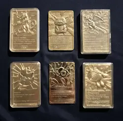 Pokemon Burger King BK 1999 23K Gold Card Complete Set Pikachu Charizard Mewtwo - Image 2