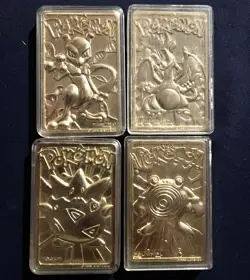 Pokemon Burger King BK 1999 23K Gold Card Complete Set Pikachu Charizard Mewtwo - Image 3