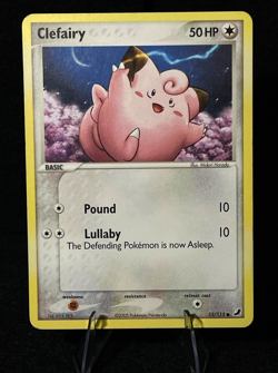 Pokemon Clefairy 53/115 Unseen Forces EX11 Regular Fairy LP/MP Collectible Card - Image 1