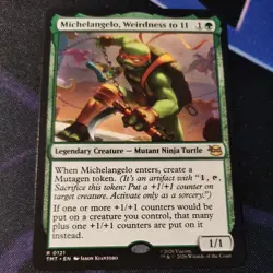 Michelangelo, Weirdness to 11 0121 TMNT Magic: The Gathering NM - Image 1