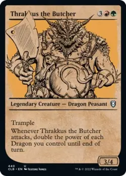 NM - Thrakkus the Butcher (Showcase) [CLB - 440] Commander Legends: Battle fo... - Image 1
