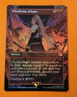 Nibelheim Aflame (Borderless) Final Fantasy Foil - Image 1