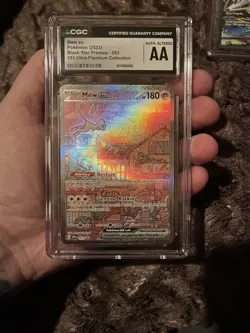 Pokemon TCG 151 Mew EX Black Star Promo SVP 053 Cgc Authentic Altered - Image 1