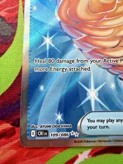 Pokemon TCG Jumbo Ice Cream 109/086 Me04: Chaos Rising Holo NM Trainer Full Art - Image 2