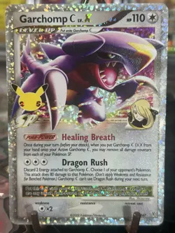 Pokemon Celebrations 145/147 GARCHOMP C LV.X Card - Image 1