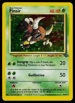 Pokemon Card - Pinsir Jungle 9/64 Unlimited Holo Rare - Image 1