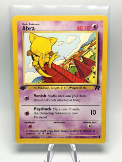 Vintage Pokemon First Edition Team Rocket Abra - Near Mint /Mint - 49/82 - Image 1