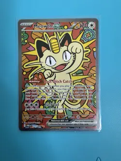 Meowth EX SIR Perfect Order Pokemon Card, Pack Fresh Super Clean!!! - Image 1
