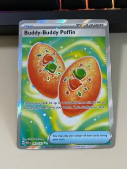Pokemon TCG Buddy-Buddy Poffin 167/132 Mega Evolution Ultra Rare Full Art NM - Image 1