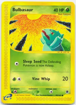 Bulbasaur - 95/165 Expedition e-Reader Pokemon - NM/LP - Image 1