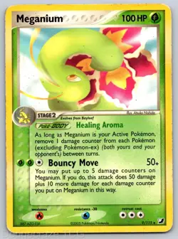 Meganium (EX Unseen Forces) 9/115 Rare Deck Exclusives Pokemon HP - Image 1