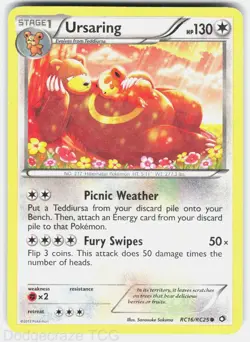 Ursaring RC16/RC25 Holo Legendary Treasures: Radiant Collection Pokemon HP - Image 1