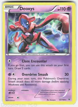 Deoxys 33/108 Holo Rare Roaring Skies Pokemon HP - Image 1