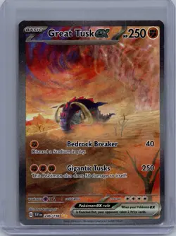 GREAT TUSK EX 246/198 SPECIAL ILLUSTRATION RARE SCARLET & VIOLET HOLO NM - Image 1