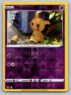 Mimikyu 080/196 Rare Lost Origin Pokemon Reverse Holo Near Mint - Image 1