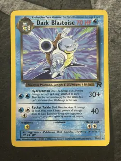 Dark Blastoise 20/82 Unlimited Rare Team Rocket Pokemon - Image 3