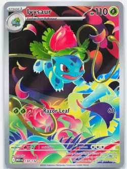 Ivysaur - 134/132 Mega Evolution Illustration Rare Pokemon - NM - Image 1