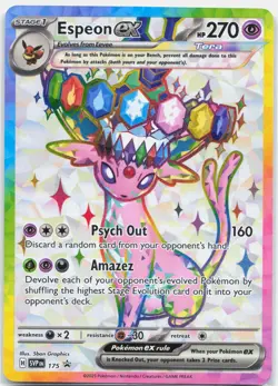 Espeon ex - SVP175 Black Star Full Art Promo Pokemon - NM/MINT - Image 1