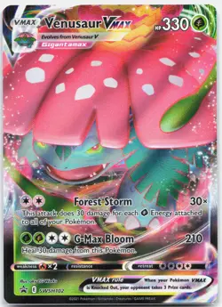 Venusaur Vmax - SWSH102 Black Star Promo Pokemon - NM - Image 1