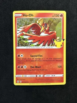 Ho-Oh 001/025 Holo Rare Pokemon 2021 Celebrations - Image 1