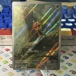 Chespin 087/086 Chaos Rising Illustration Rare Reverse Holo 70HP EN 2023 - Image 3