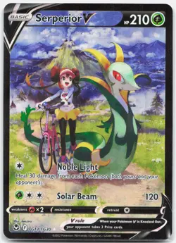 Serperior V - TG13/TG30 Silver Tempest Trainer Gallery Pokemon - NM - Image 1