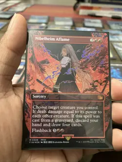 Nibelheim Aflame (Borderless) Final Fantasy Foil - Image 1