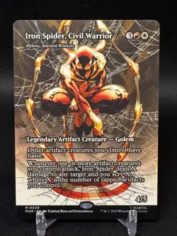 Iron Spider, Civil Warrior - Borderless - MTG Marvel Eternal-Legal - NM - Image 1