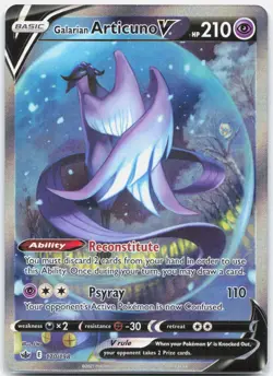 Galarian Articuno V - 170/198 Chilling Reign Alternate Art Pokemon - NM/LP - Image 1